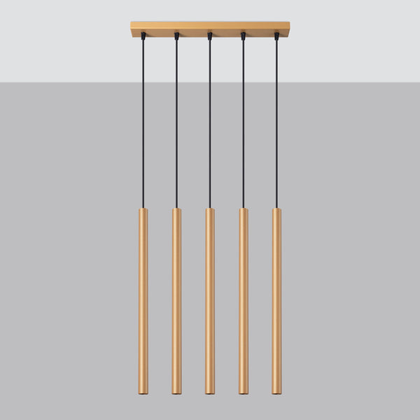 Lampe suspendue Halo 5L or