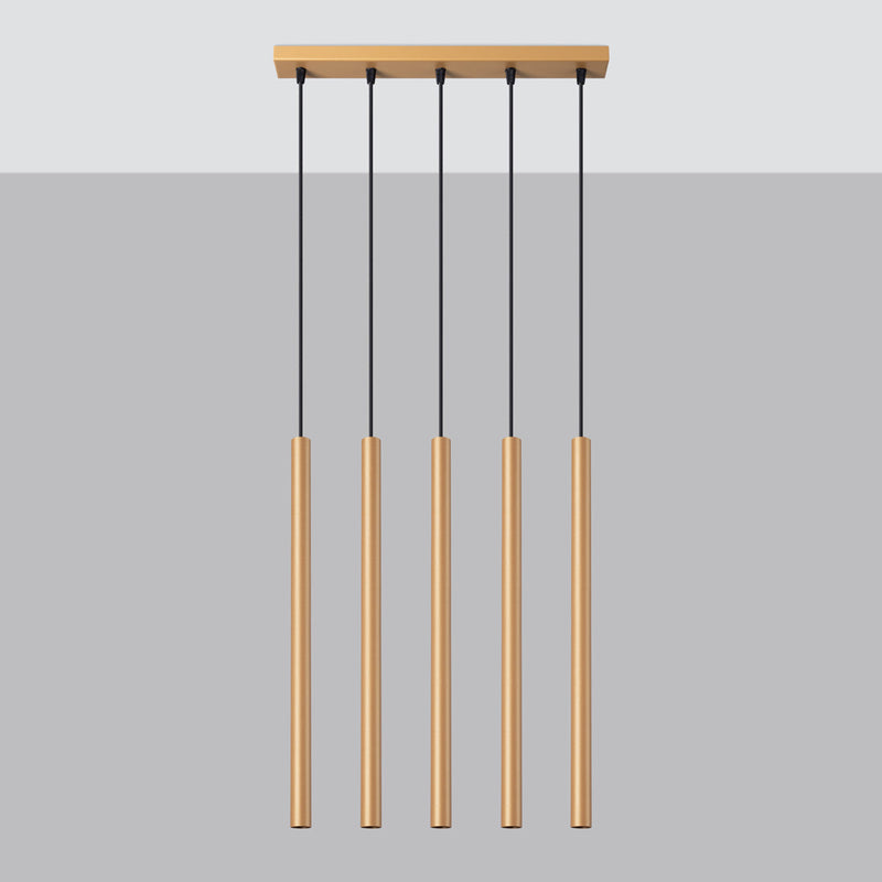 Lampe suspendue Halo 5L or