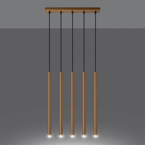 Lampe suspendue Halo 5L or