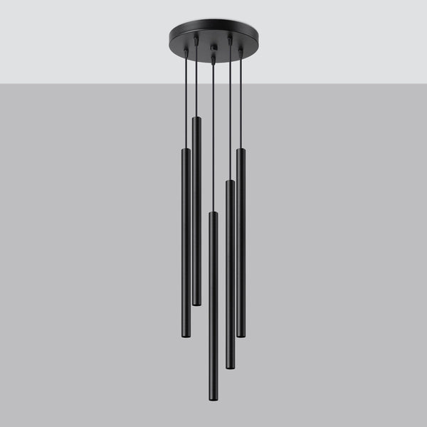 Lampe suspendue Halo 5P noir
