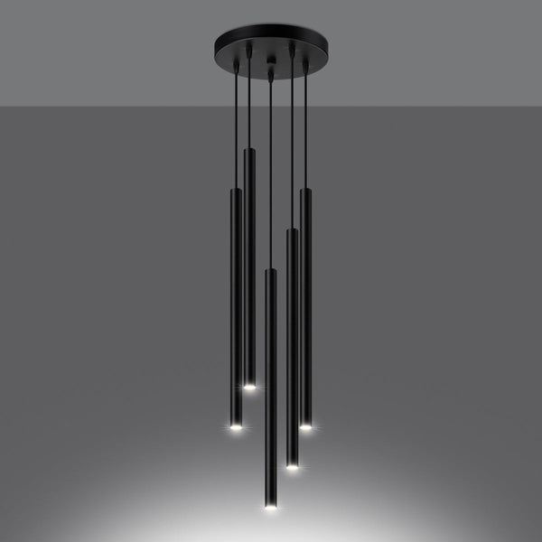 Lampe suspendue Halo 5P noir