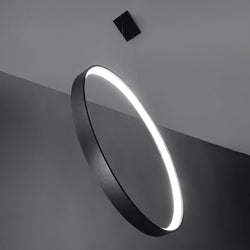 Lampe suspendue Anneau Solis 78 blanc 4000K