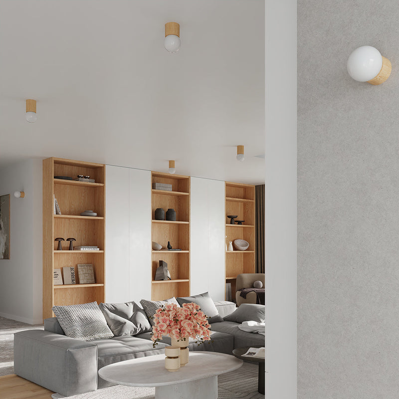 Plafonnier Pure en Bois Naturel 12