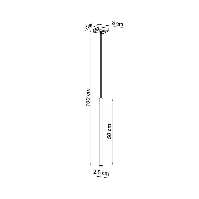 Lampe suspendue Halo 1 or poli