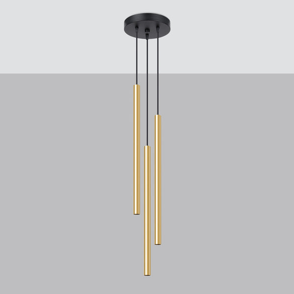 Lampe pendante Halo 3P or poli