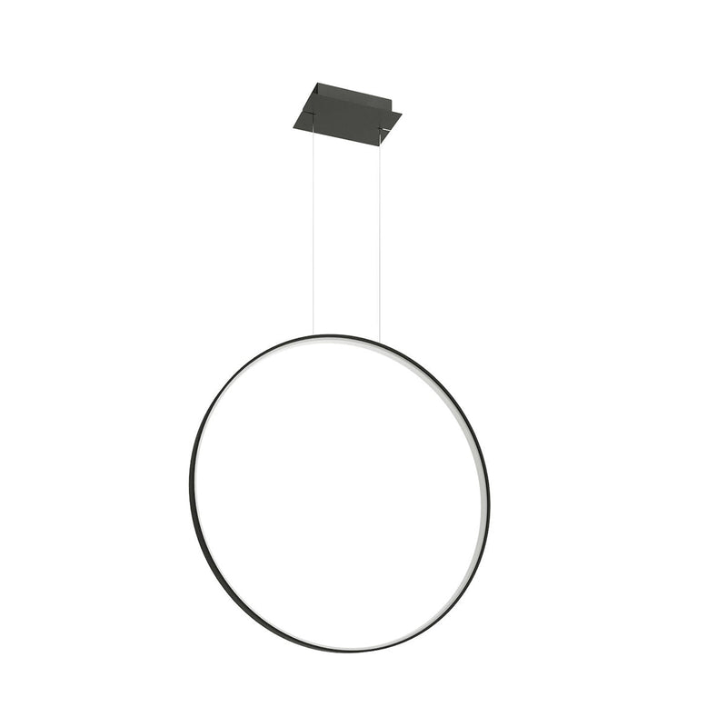 Lampe suspendue Anneau Solis 78 noir 4000K
