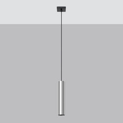 Lampe Suspendue Long Cylindre 1 chrome
