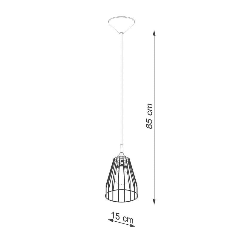 Lampe suspendue Leyo Métal