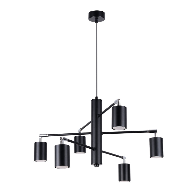 Lustre Focus Moderne 6 noir