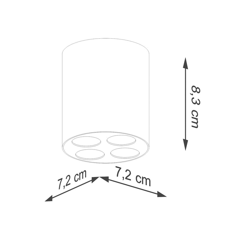 Plafonnier Multi-Spot noir LED