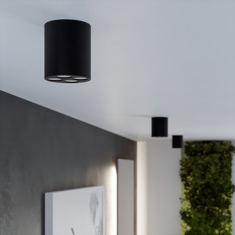 Plafonnier Multi-Spot noir LED