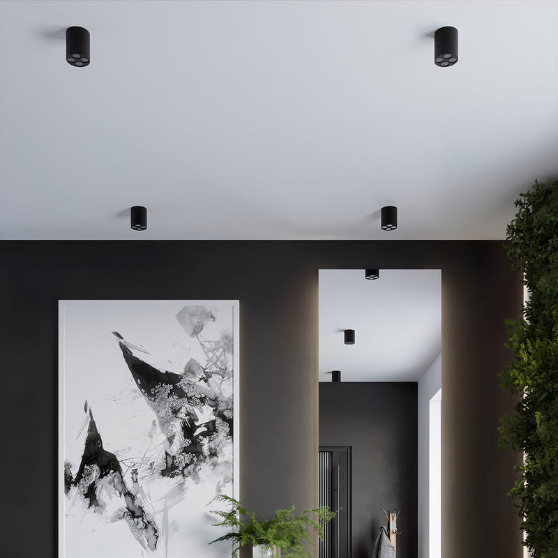 Plafonnier Multi-Spot noir LED