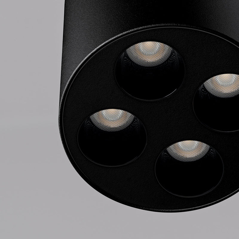 Plafonnier Multi-Spot noir LED
