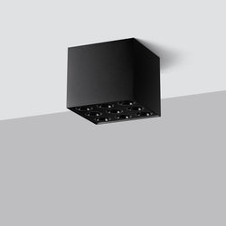 Plafonnier Cube Multi-Focal noir LED