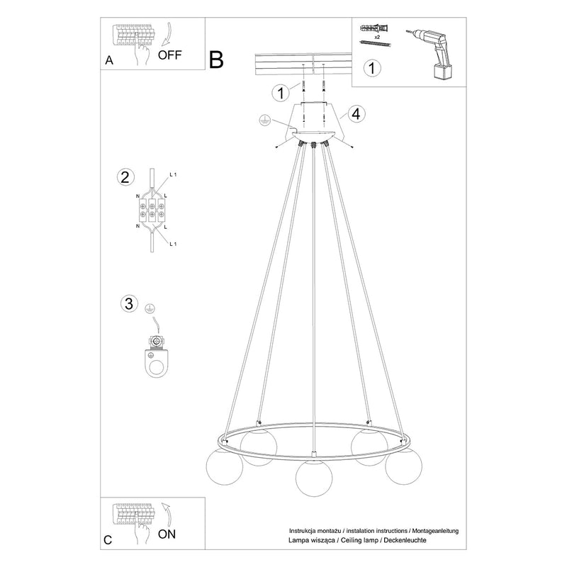 Lustre Globe Solis 5