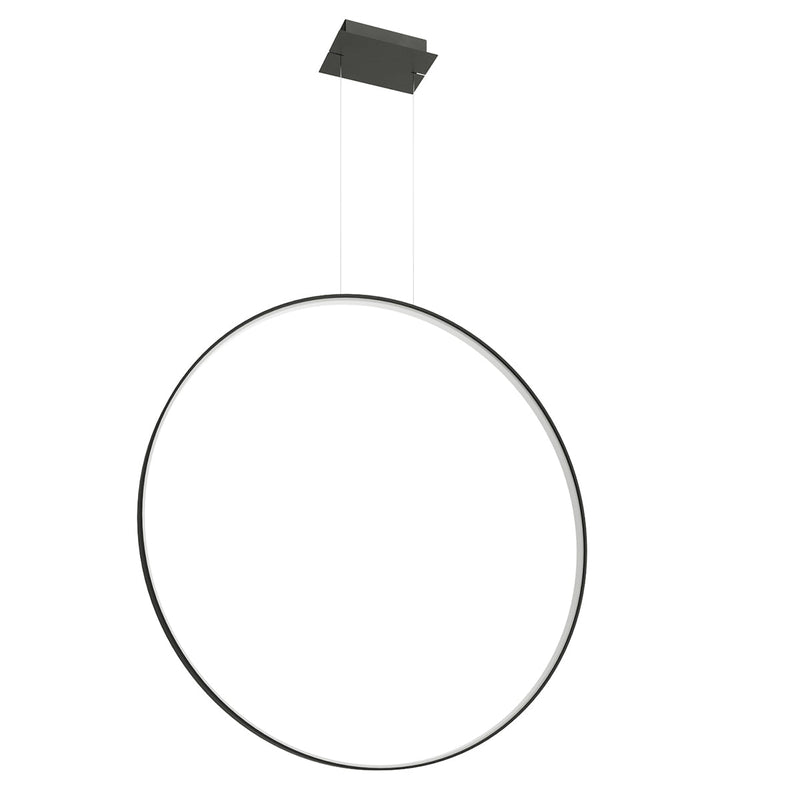 Lampe suspendue Anneau Solis 110 noir 3000K