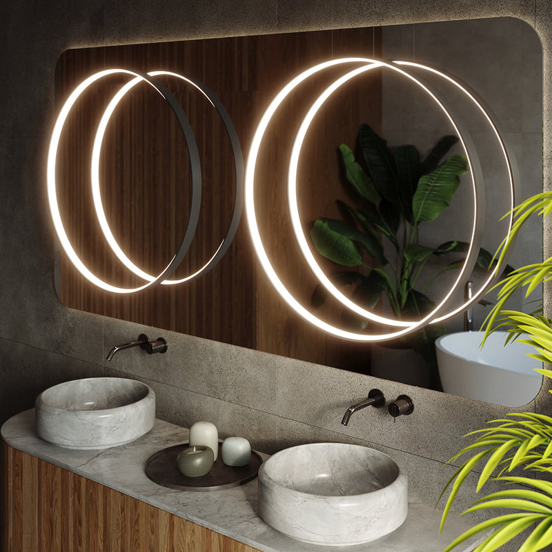 Lampe suspendue Anneau Solis 110 noir 3000K