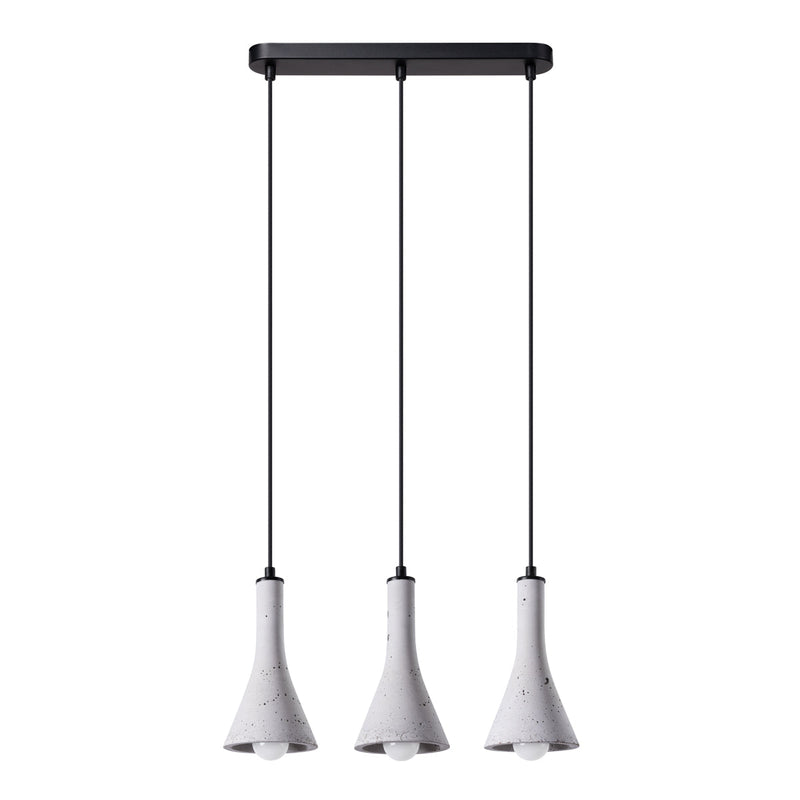 Lampe suspendue Cône Minimaliste 3L béton
