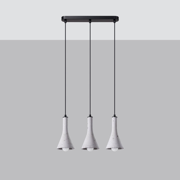 Lampe suspendue Cône Minimaliste 3L béton