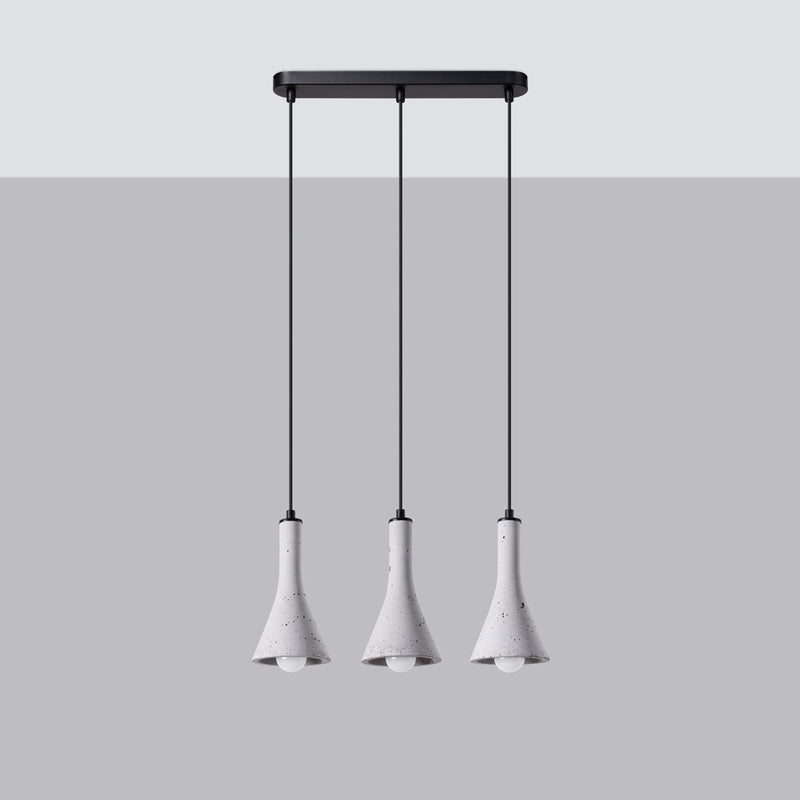 Lampe suspendue Cône Minimaliste 3L béton