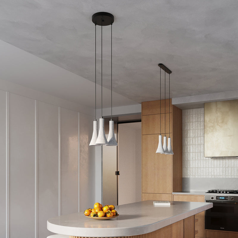 Lampe suspendue Cône Minimaliste 3P béton