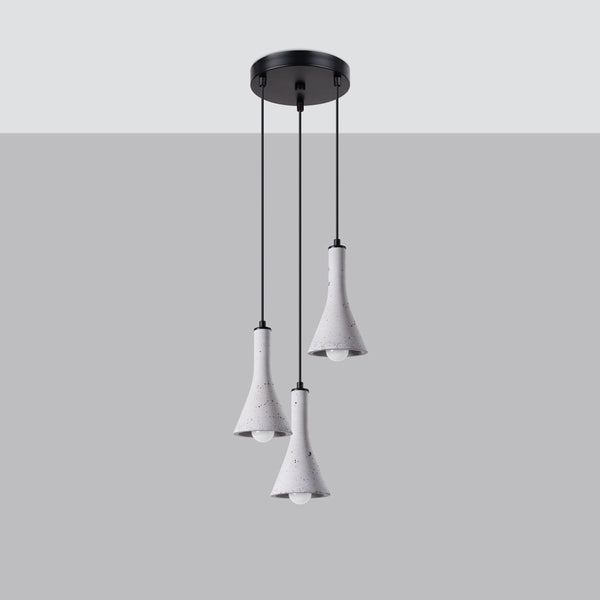 Lampe suspendue Cône Minimaliste 3P béton