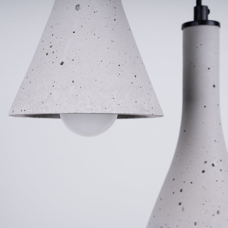 Lampe suspendue Cône Minimaliste 3P béton