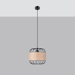 Lampe suspendue Cage Tissée