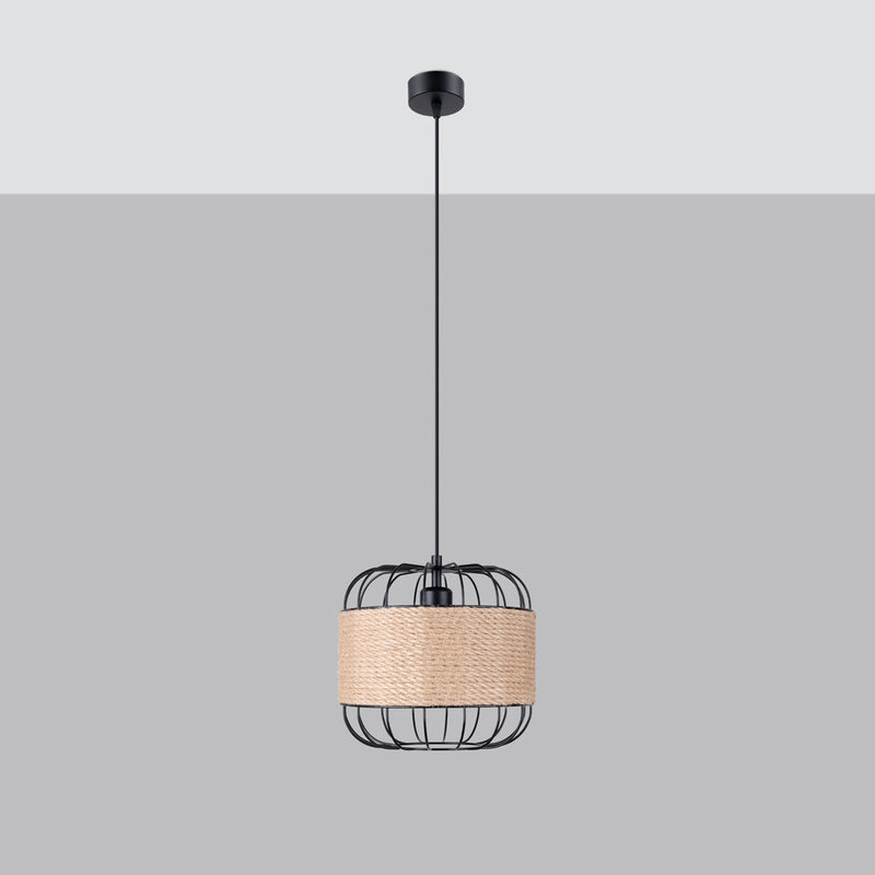 Lampe suspendue Cage Tissée