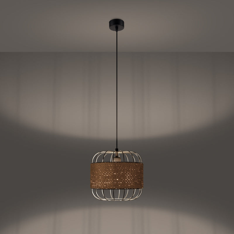 Lampe suspendue Cage Tissée