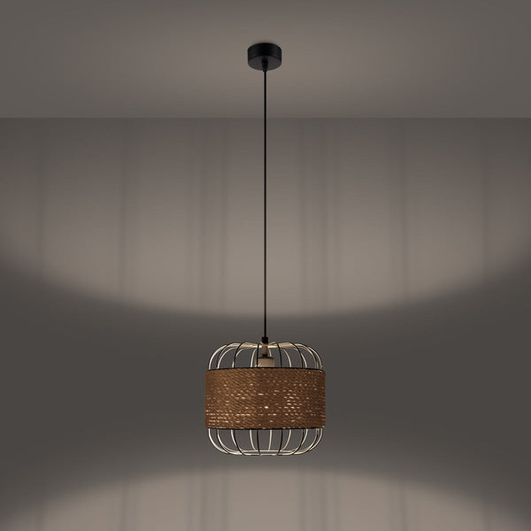 Lampe suspendue Cage Tissée