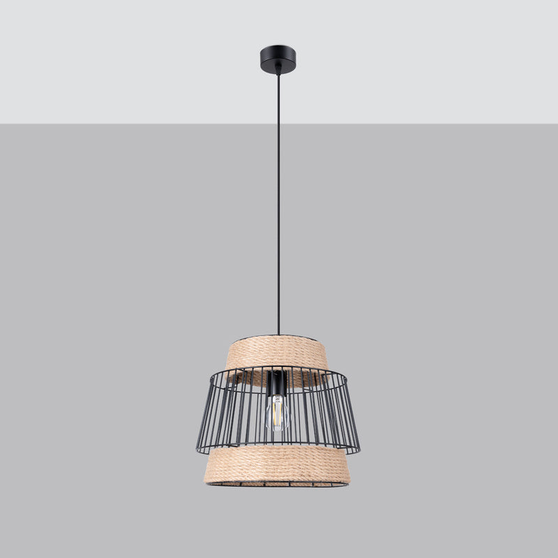 Lampe suspendue Cocon Tissé