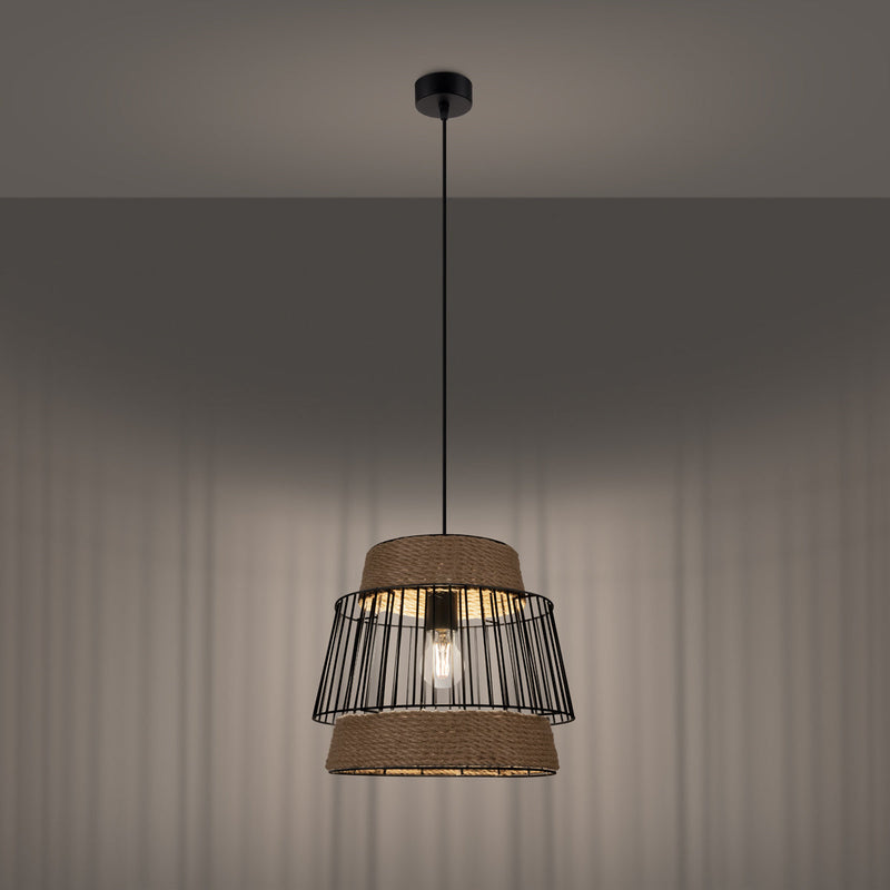 Lampe suspendue Cocon Tissé