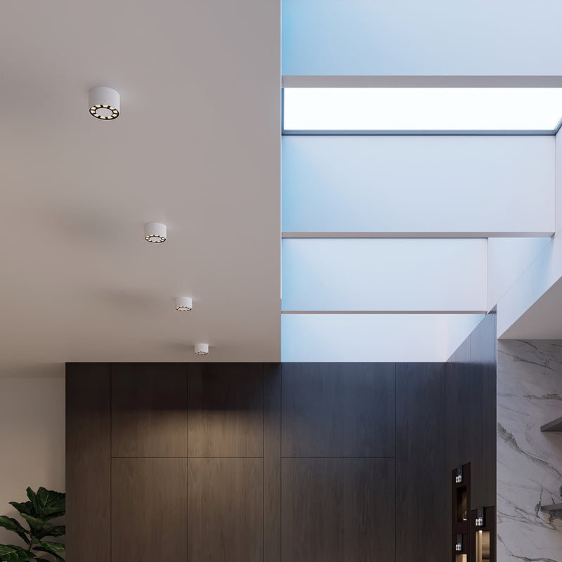 Plafonnier Spot Multi-Lumières blanc LED