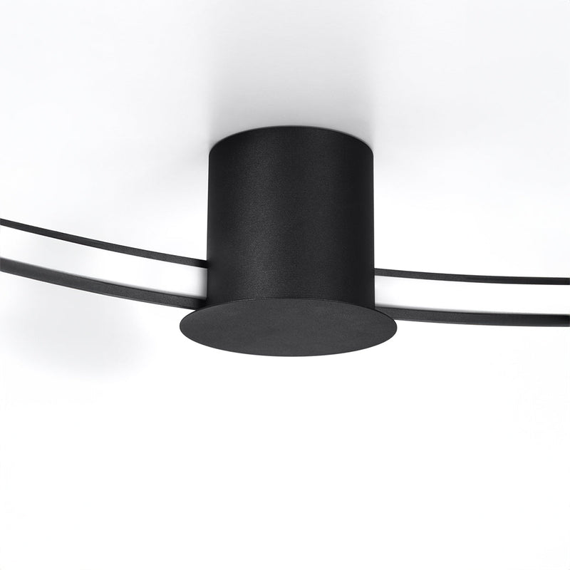 Plafonnier Anneau Solis 55 noir 3000K