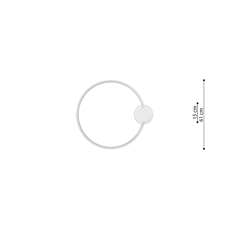 Plafonnier Anneau Solis 55 blanc 4000K