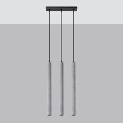 Lampe suspendue Halo 3L béton