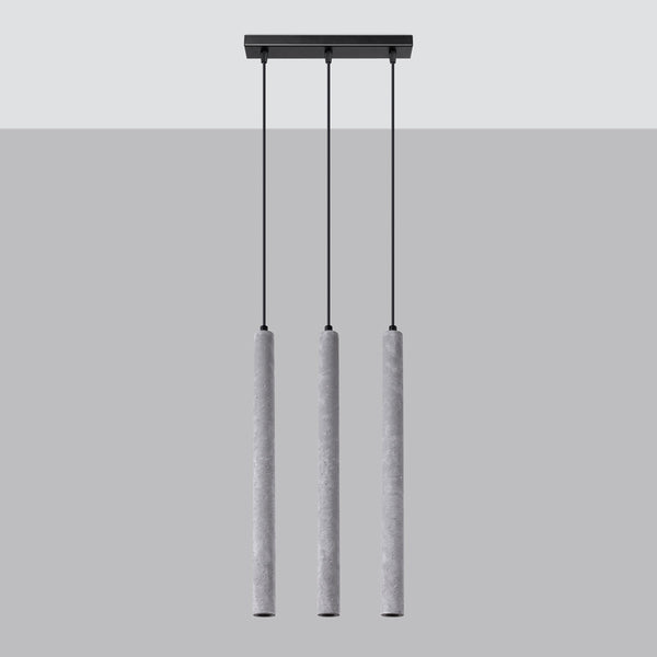 Lampe suspendue Halo 3L béton