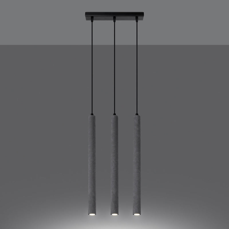 Lampe suspendue Halo 3L béton