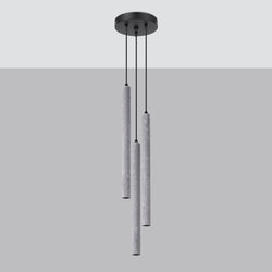 Lampe pendante Halo 3P béton