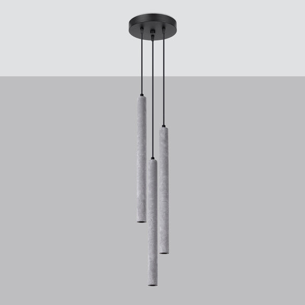 Lampe pendante Halo 3P béton