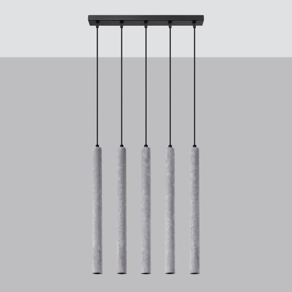 Lampe suspendue Halo 5L béton