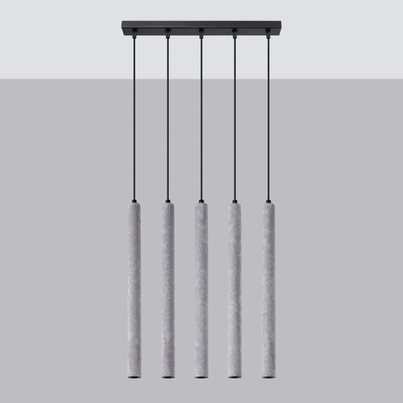 Lampe suspendue Halo 5L béton