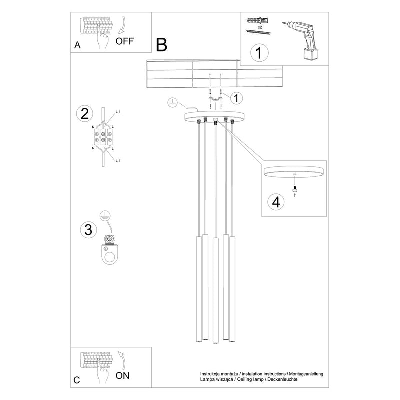 [EXP] Lampe suspendue Halo 5P béton