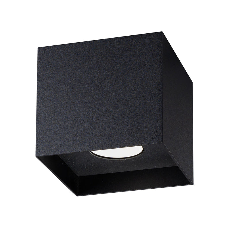 Plafonnier Cube Intemporel noir