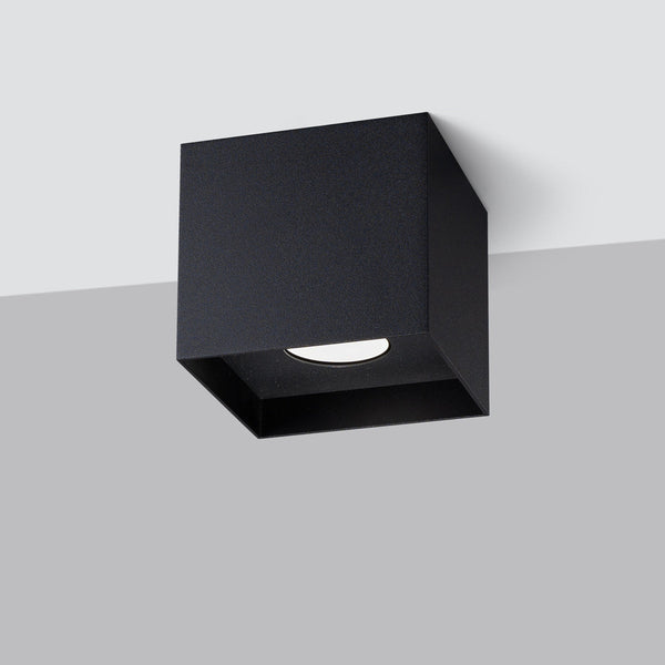 Plafonnier Cube Intemporel noir
