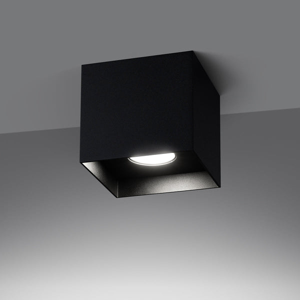 Plafonnier Cube Intemporel noir