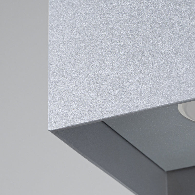 Plafonnier Cube Intemporel gris