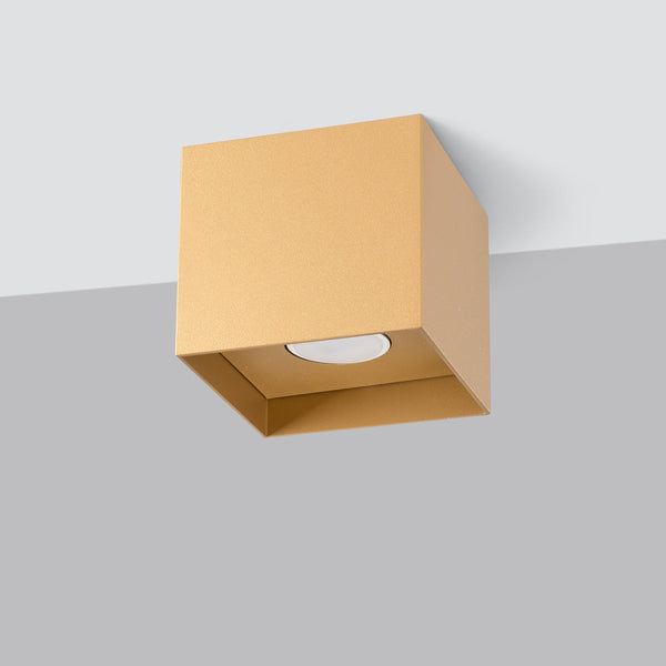 Plafonnier Cube Intemporel or