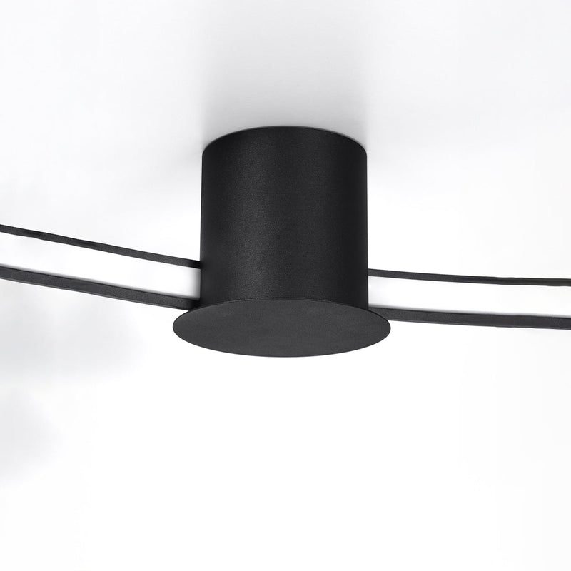 Plafonnier Anneau Solis 55 noir 4000K